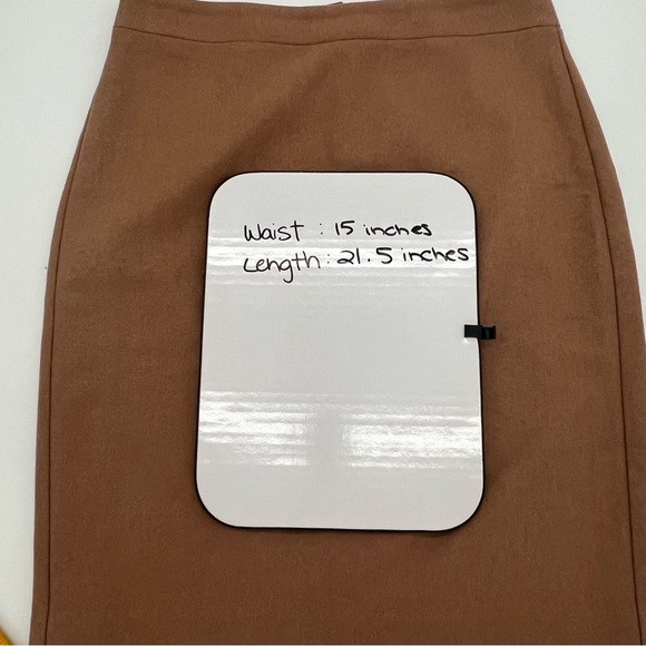 J.Crew The Pencil Skirt Wool Blend Camel Brown Size 4 Style 46575 FA17 - Picture 9 of 9